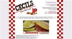 Desktop Screenshot of cecilsdeli.com