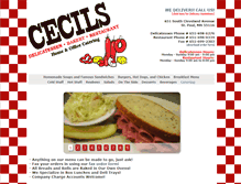 Tablet Screenshot of cecilsdeli.com